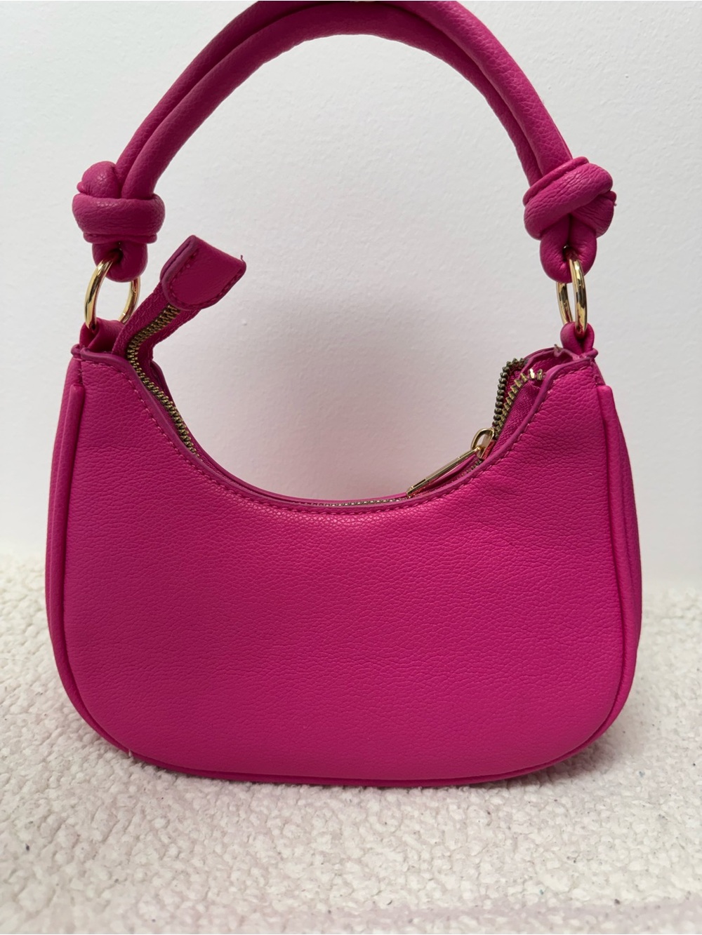 Hot Pink Women's Shoulder Bag - Picture 2 of 3